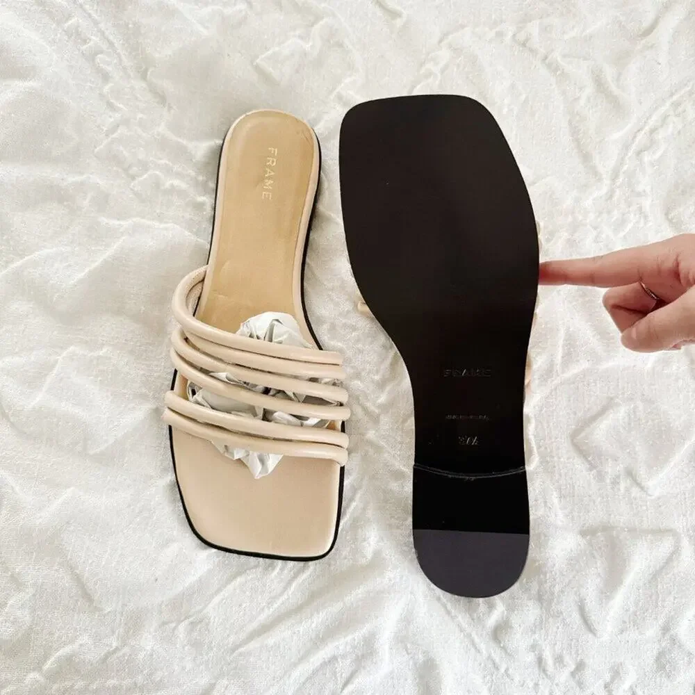 FRAME Le Capri Strappy Slide Sandal New $298.00